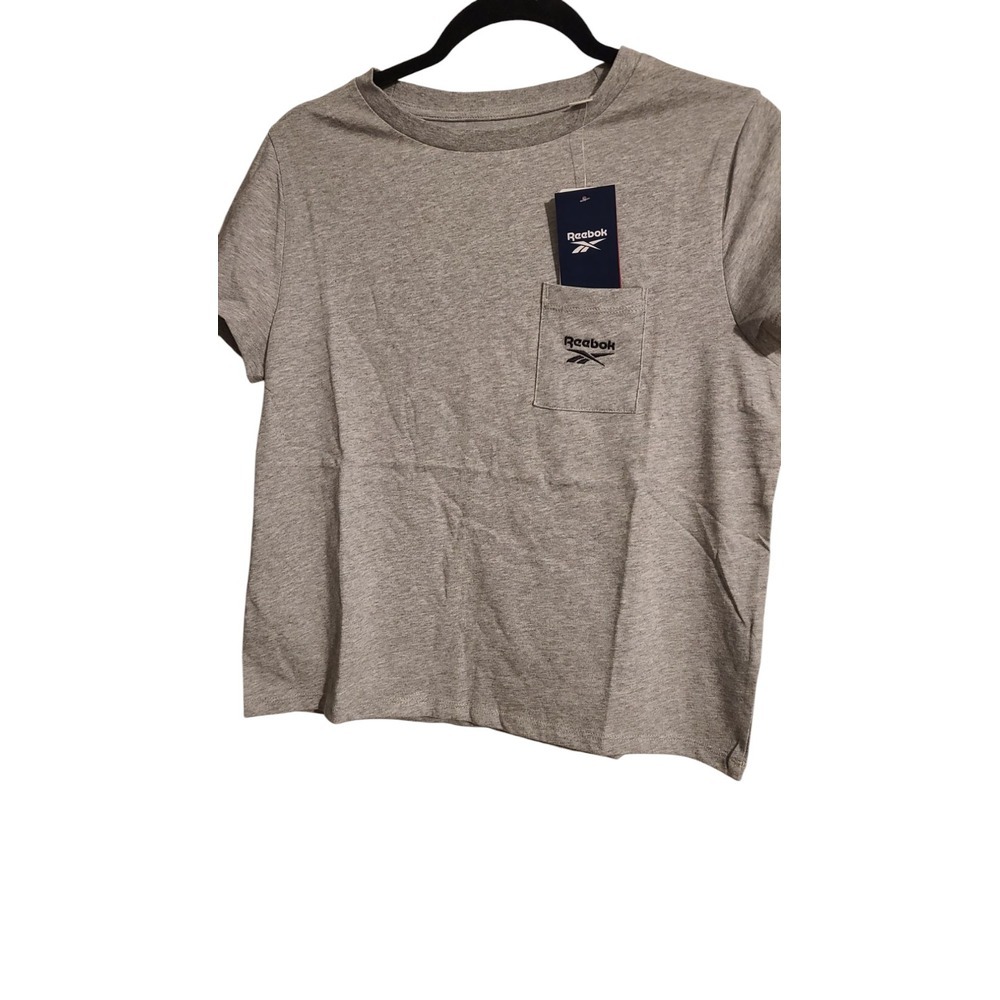 Reebok Mena Classic Poxket Basic T Shirt Gray Medium